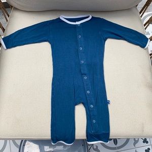 Kickee Pants coverall with snaps with butt flap